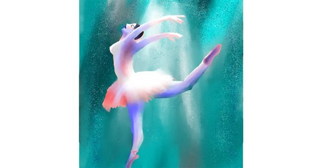 Drawing of Ballerina by Put3