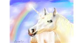 Einhorn-Zeichnung von laur@whaleums