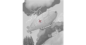 Zeppelin-Zeichnung von GreyhoundMama