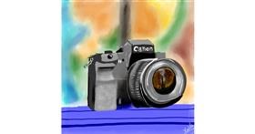 Kamera-Zeichnung von Pizza Margherita 🍕