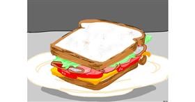 Drawing of Sandwich by Rosstheartist