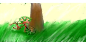 Drawing of Bicycle by Lilee