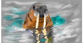 Drawing of Walrus by Effulgent Emerald