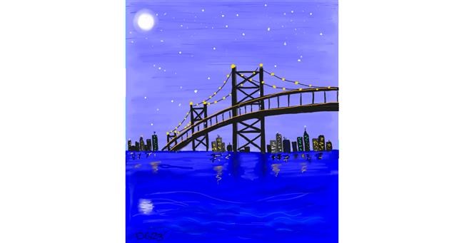 Drawing of Bridge by GreyhoundMama