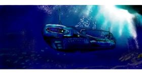 Drawing of Submarine by Satoru