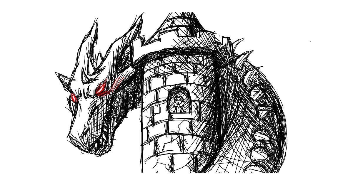 Drawing of Castle by goofy goober mark