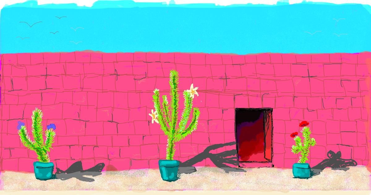 Drawing of Cactus by Helena