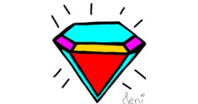 Drawing of Diamond by Jenifer