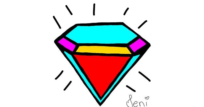 Drawing of Diamond by Jenifer