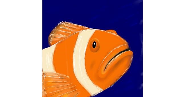 Drawing of Clownfish by ELLE