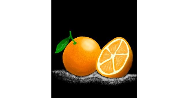 Orange-Zeichnung von Unknown