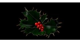 Drawing of Mistletoe by Chaching
