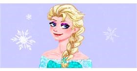 Drawing of Elsa (Disney) by shiNIN