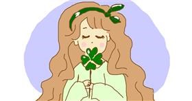 Drawing of Clover by Karely