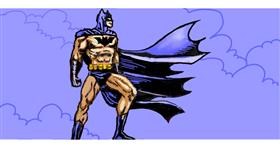 Drawing of Batman by shiNIN