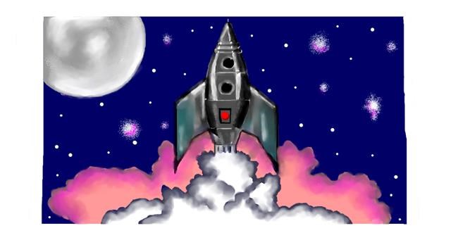 Rakete-Zeichnung von DebbyLee