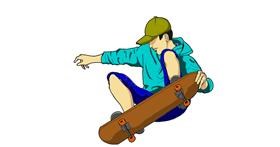 Drawing of Skateboard by Unknown