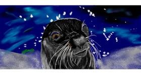 Drawing of Seal by Chaching