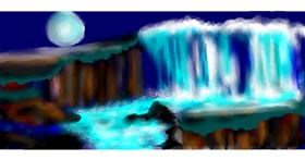 Drawing of Waterfall by Kim
