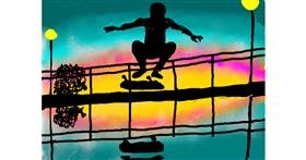 Drawing of Skateboard by SAM AKA MARGARET 🙄