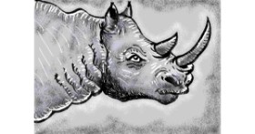 Drawing of Rhino by Grosse patate🥔😁