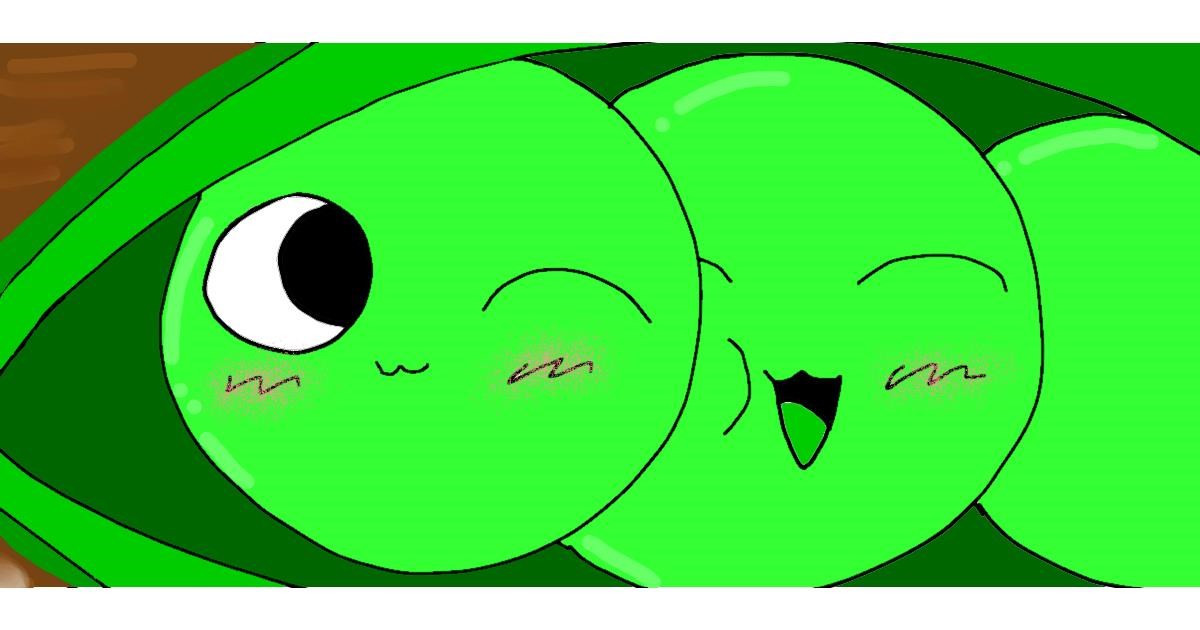 Drawing of Peas by Laury_Shiny