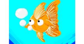 Drawing of Goldfish by blah