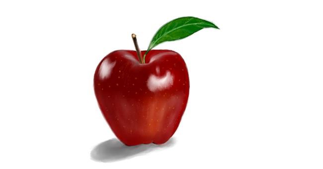 Drawing of Apple by Chaching