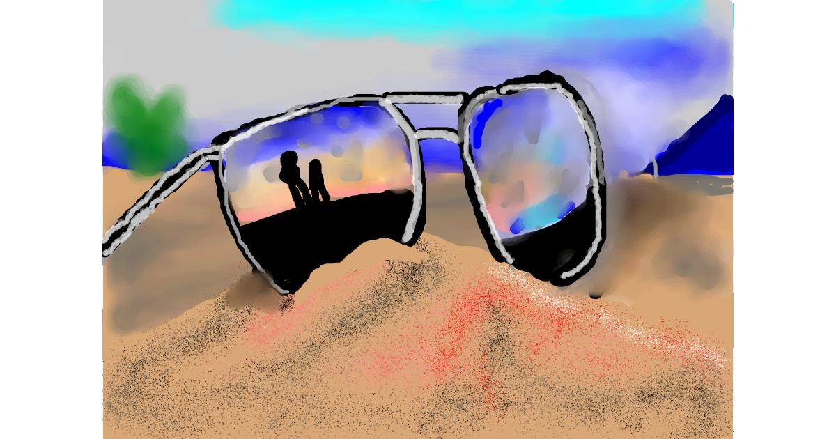 Drawing of Sunglasses by 🦄UNI🦄