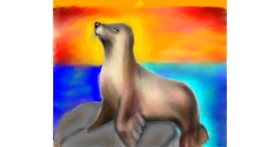 Drawing of Seal by Yasi