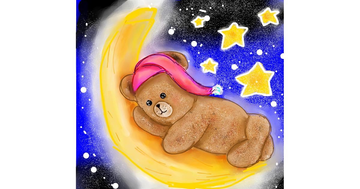 Drawing of Teddy bear by Peek