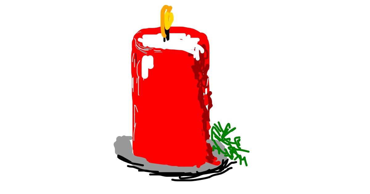 Drawing of Candle by Firsttry