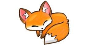 Drawing of Fox by Turtle