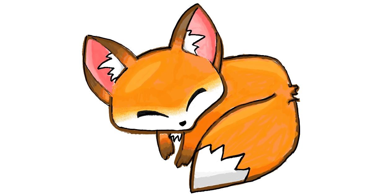 Drawing of Fox by Turtle