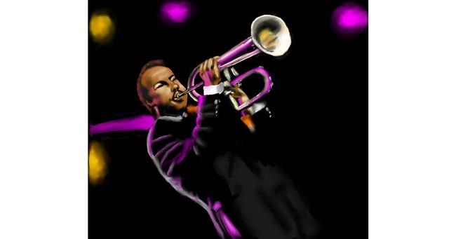 Drawing of Trumpet by RadiouChka