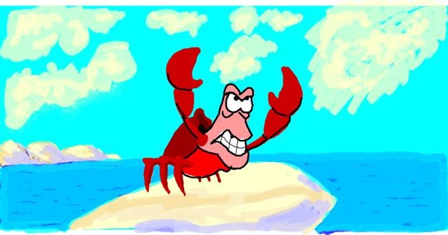 Drawing of Crab by Helena