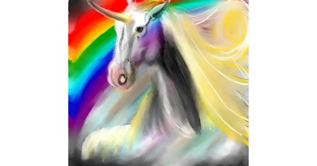 Drawing of Unicorn by Yashi 🐢