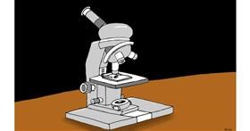 Mikroskop-Zeichnung von flowerpot