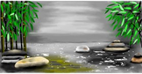 Drawing of Bamboo by Eclat de Lune