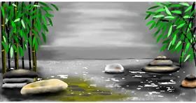 Drawing of Bamboo by Eclat de Lune