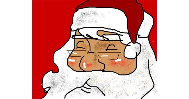 Drawing of Santa Claus by LeoJim❤️