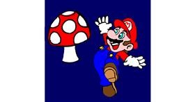 Drawing of Super Mario by kk