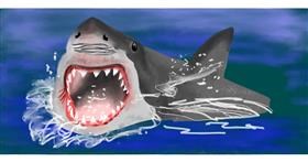 Drawing of Shark by Temüjin