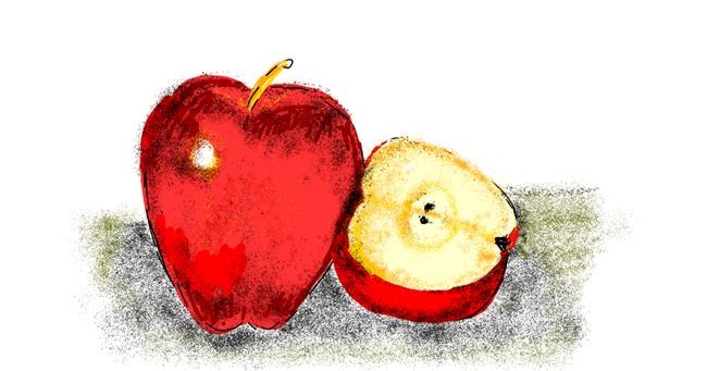 Drawing of Apple by Lsk