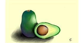 Drawing of Avocado by No stylus used