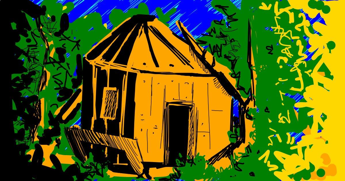Drawing of Treehouse by Chicken