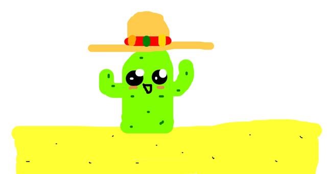Drawing of Cactus by Dogemaster