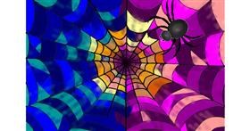 Drawing of Spider web by Konstanz