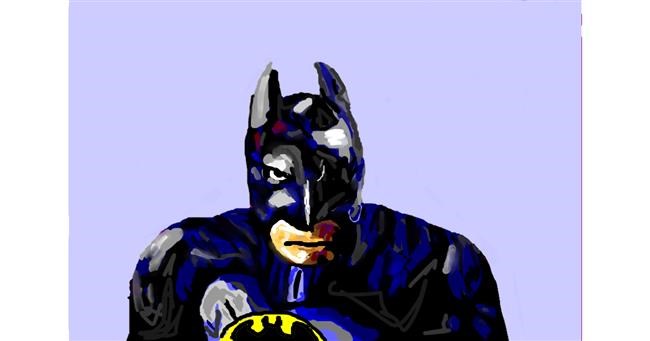 Drawing of Batman by Mia