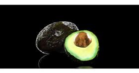 Drawing of Avocado by Chaching